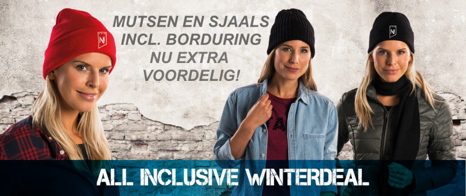 Mutsen en sjaals inclusief borduring - Topgiving